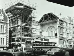 Demolishing the old Town Hall overnight in 1982 when a listing was imminent (I remember it well; I was there at 2am with half the neighbourhood out in their dressing gowns weeping with helpless fury)